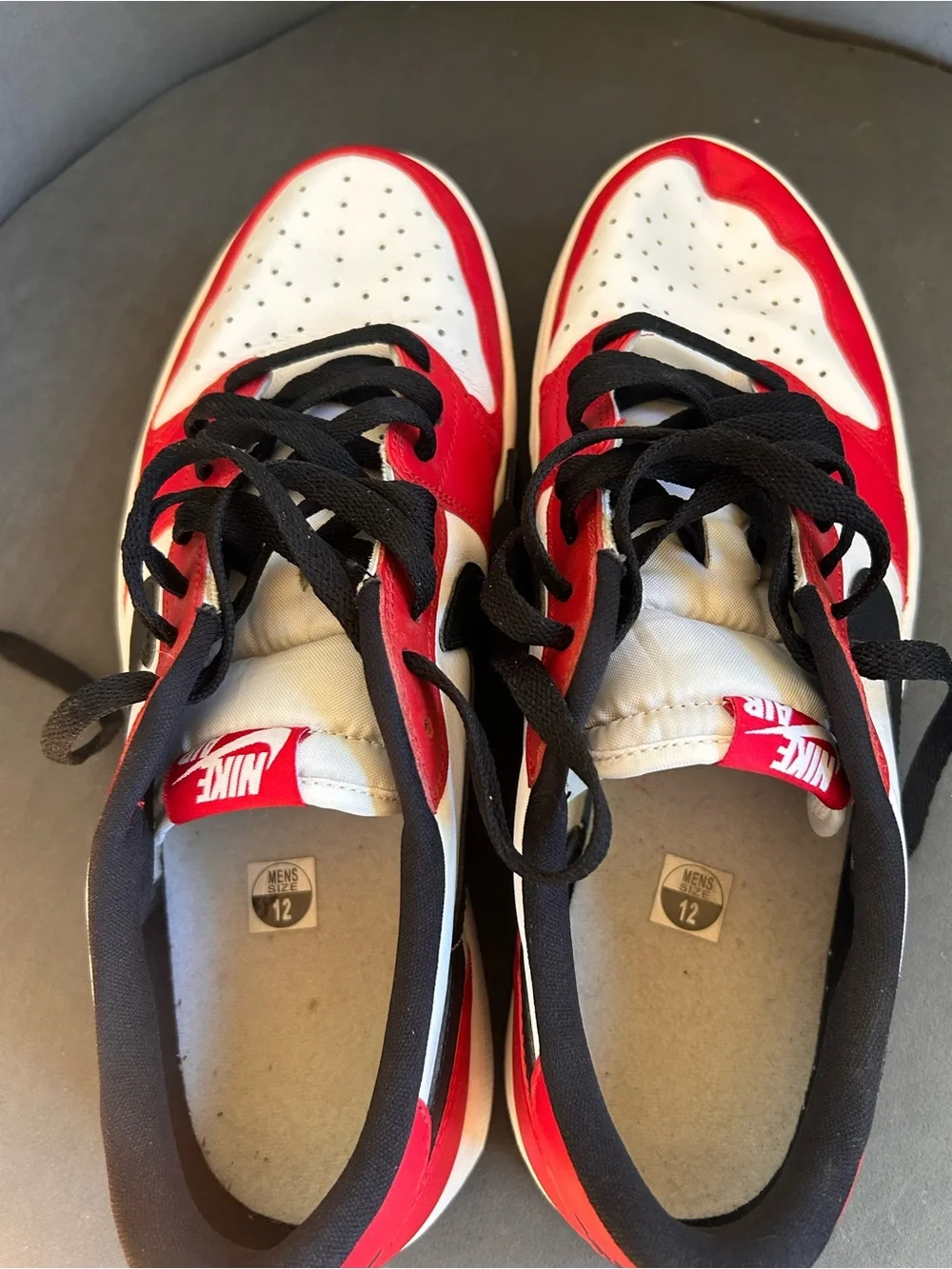 Air Jordan 1 Retro Low Chicago OG 705329-600 Men's Sz 12